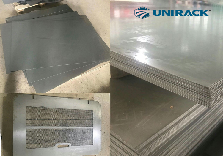 Chất liệu tôn nguyên tấm tủ rack UNIRACK