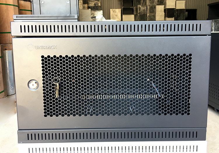 Tủ rack 6U D400, tủ mạng 6U Unirack màu đen