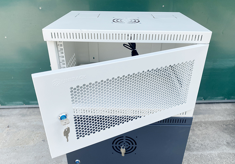 Tủ rack 6U D400, tủ mạng 6U D400 Unirack màu trắng